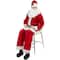 6ft. Life-Size Plush Santa Claus Standing or Sitting Christmas Figure